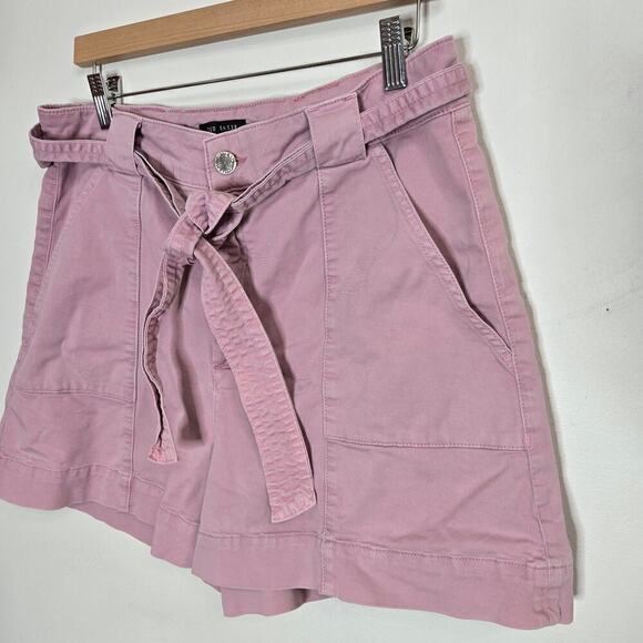 TED BAKER OWTIS Pink Owtis Relaxed-fit High-rise Cotton-blend Utility Shorts 4 - Picture 5 of 12